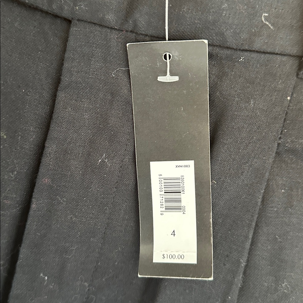 Banana Republic Size 4 Black Linen High Waist Pleated Wide Leg Pants in Size 4 - Picture 4 of 16